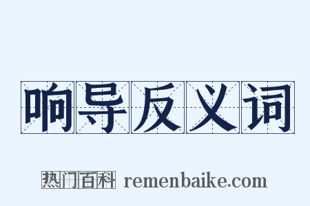 响导反义词是什么意思的图片